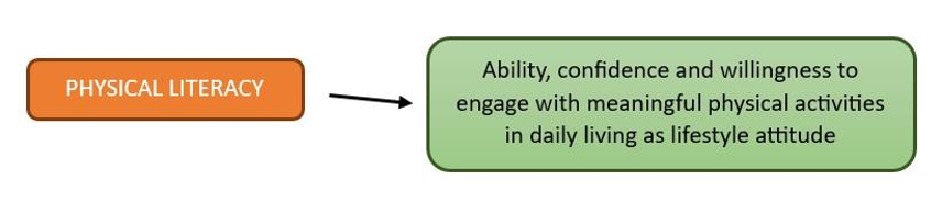 Diagrammatic presentation of the definition of Physical Literacy.